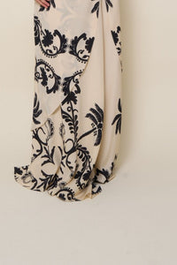 Musical silk trousers - Beige