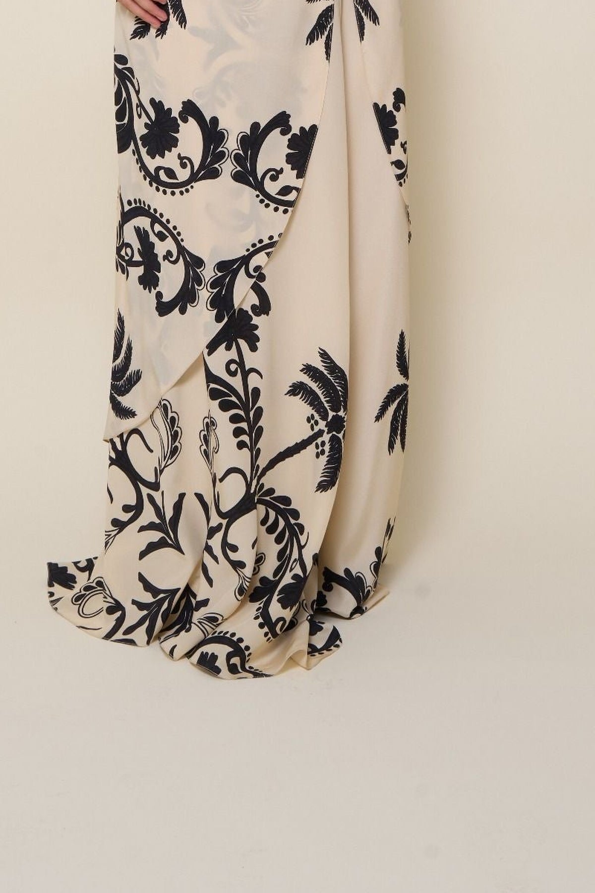 Musical silk trousers - Beige