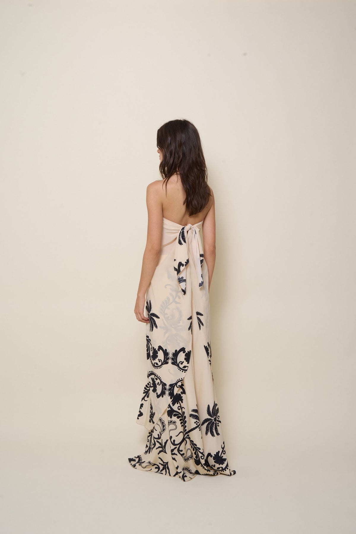 Musical silk trousers - Beige