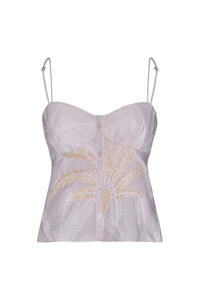 Top Compas Y Palmas in cotton - White