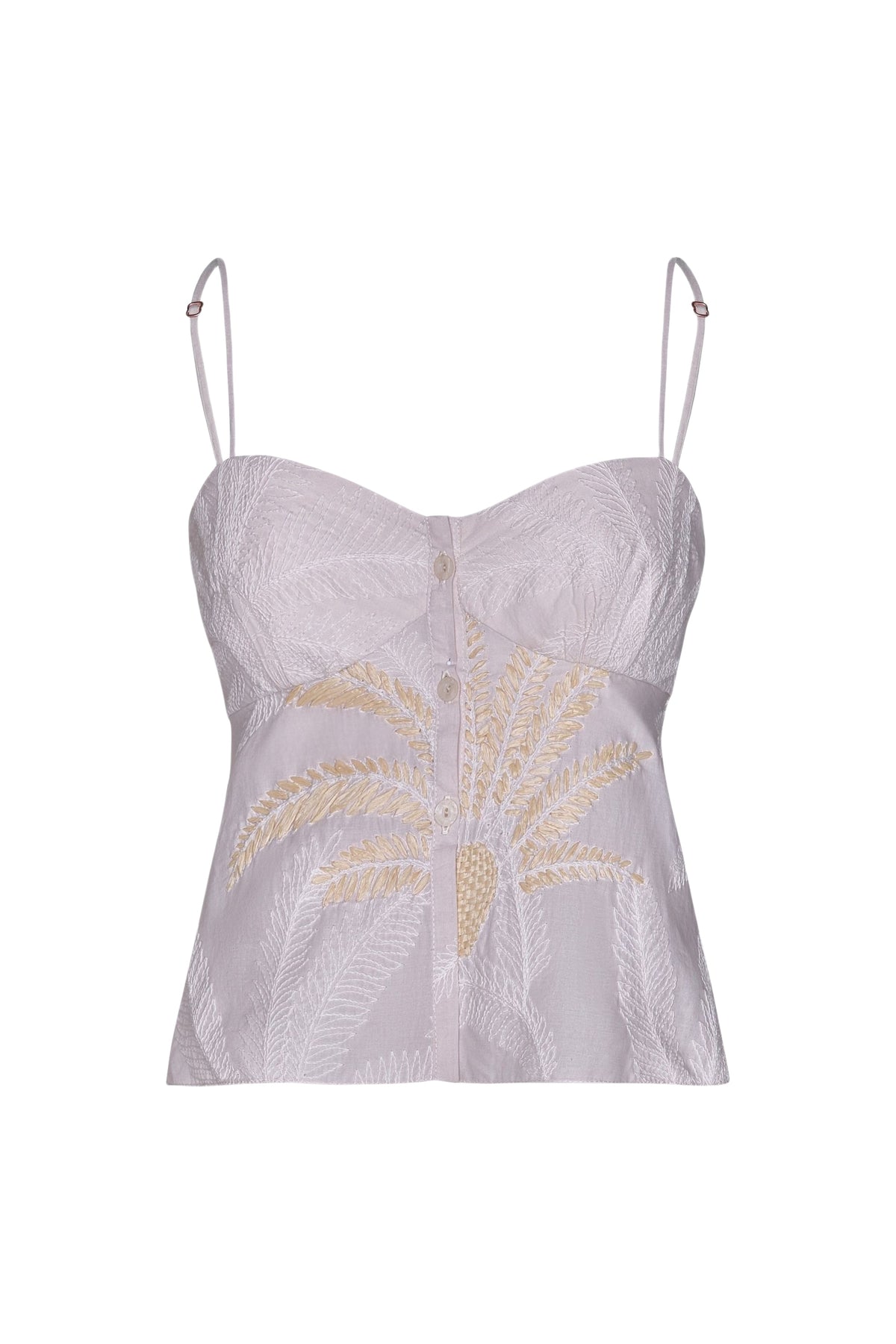 Top Compas Y Palmas in cotton - White