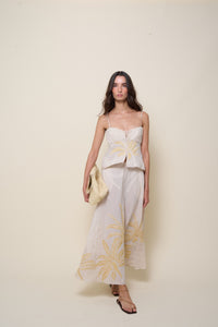 Top Compas Y Palmas in cotton - White