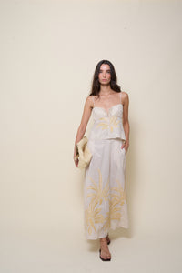 Top Compas Y Palmas in cotton - White