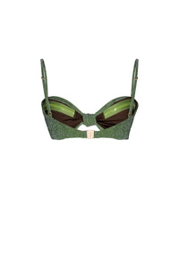 Heliconia swimsuit top - Green