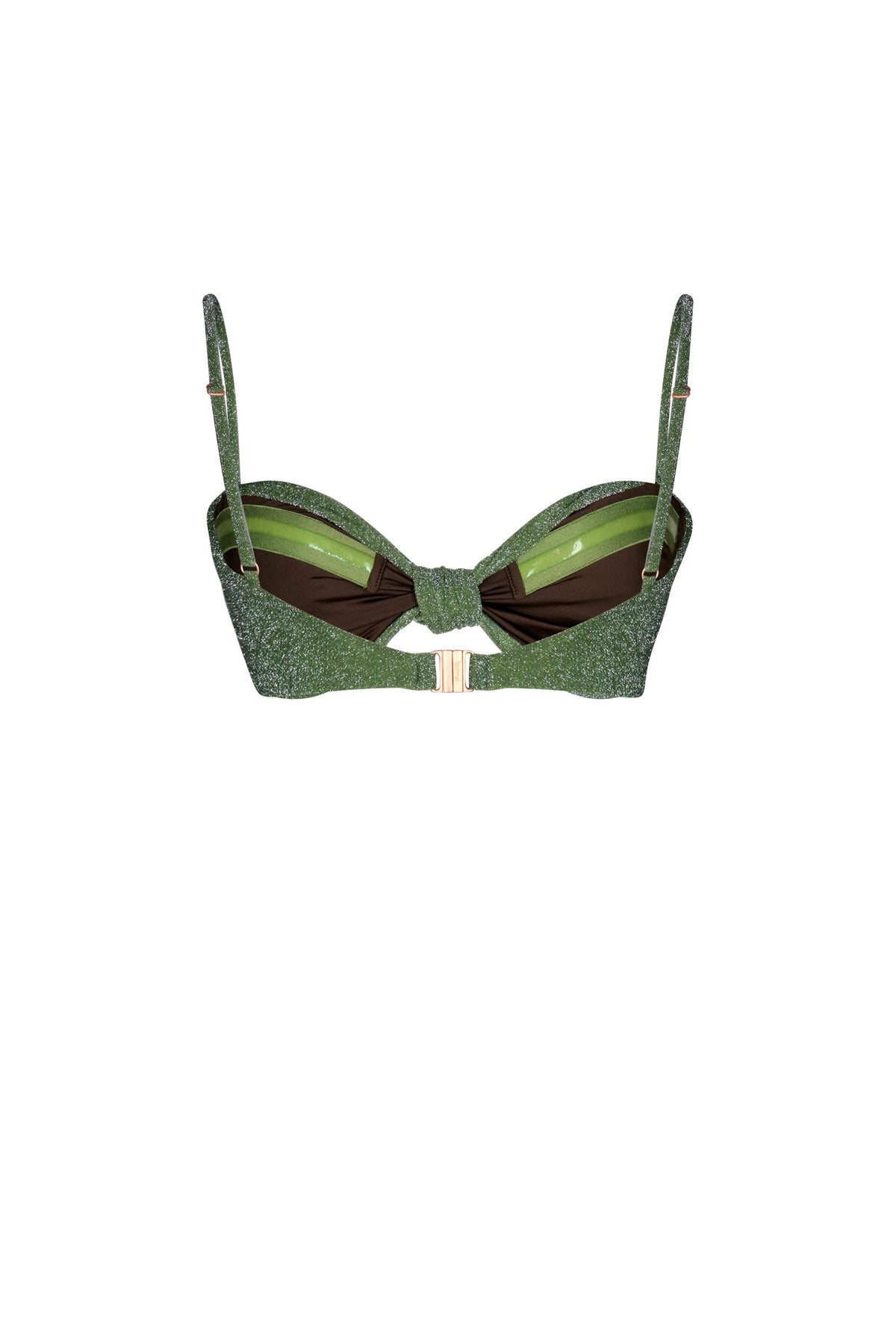 Heliconia swimsuit top - Green