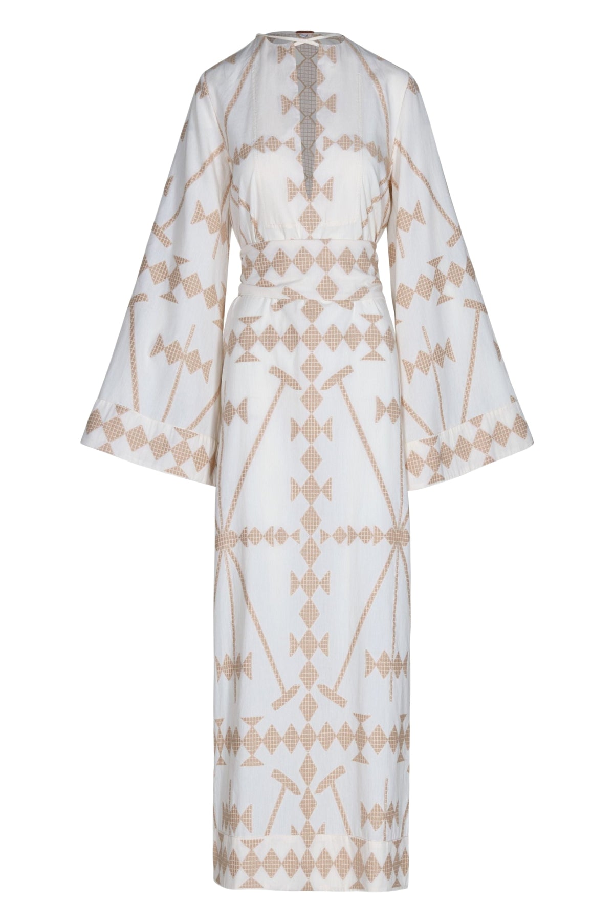 Savannah cotton tunic dress - White