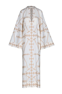 Savannah cotton tunic dress - White