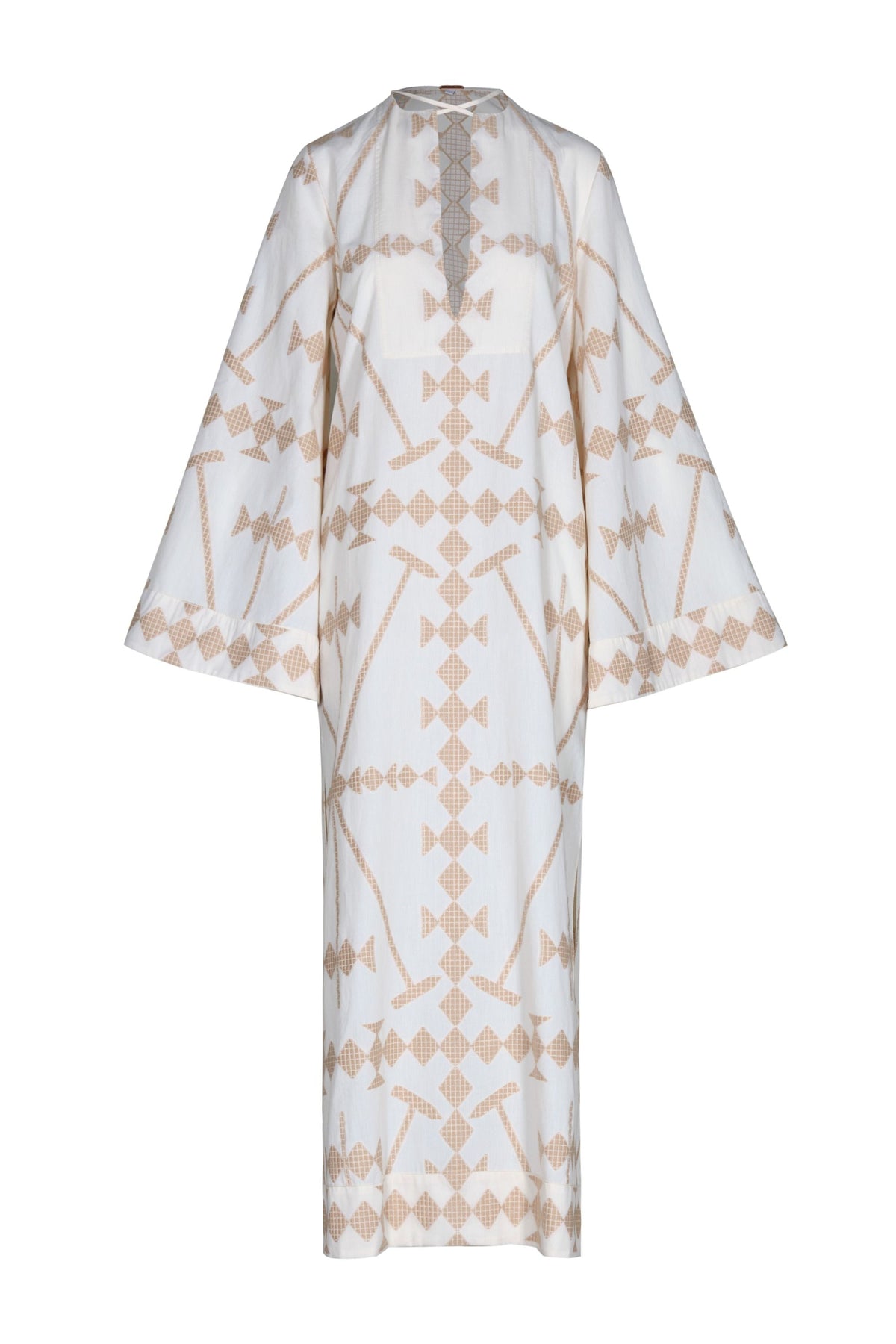Savannah cotton tunic dress - White