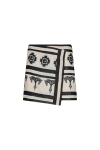 Jupe Roots en lin - Noir