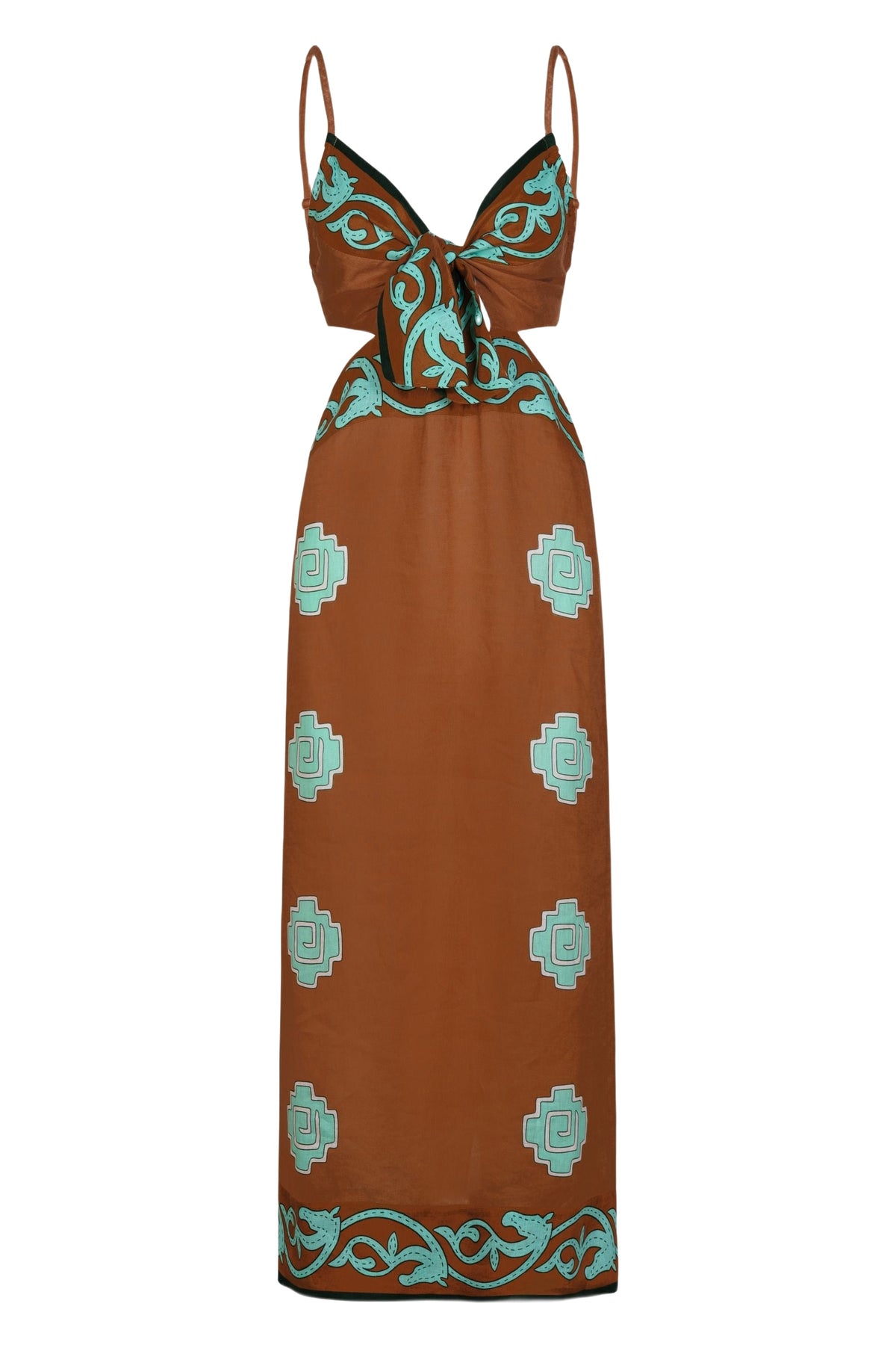Los Siete Mares linen dress - Camel