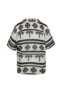 Chemise La Creciente en lin - Noir