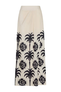 Jupe Nature's Patterns en coton - Noir