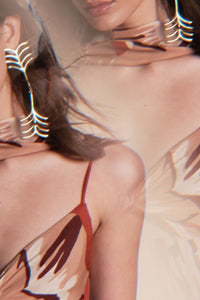 Robe Dreamscape en soie - Rouge