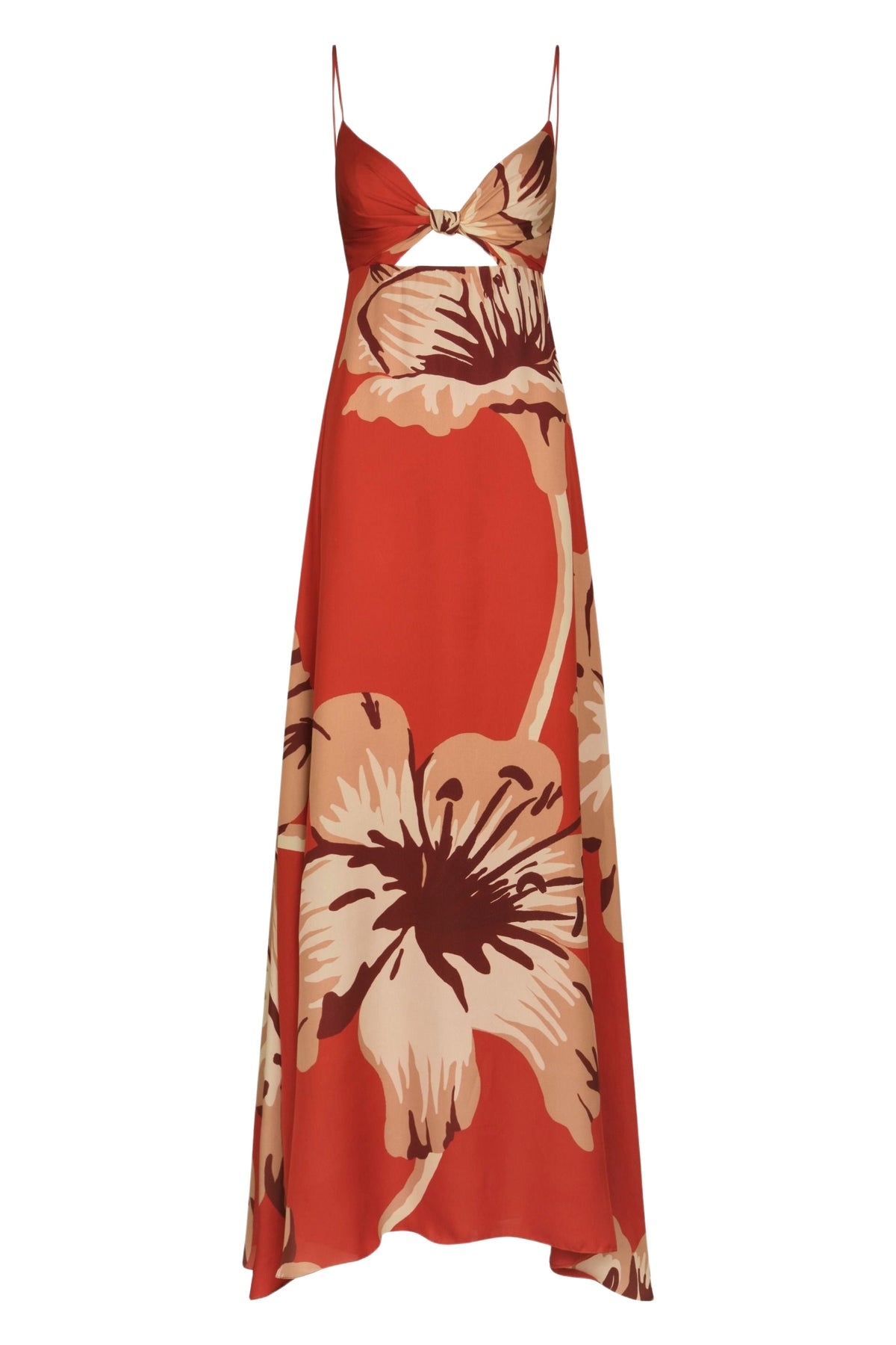 Dreamscape silk dress - Red