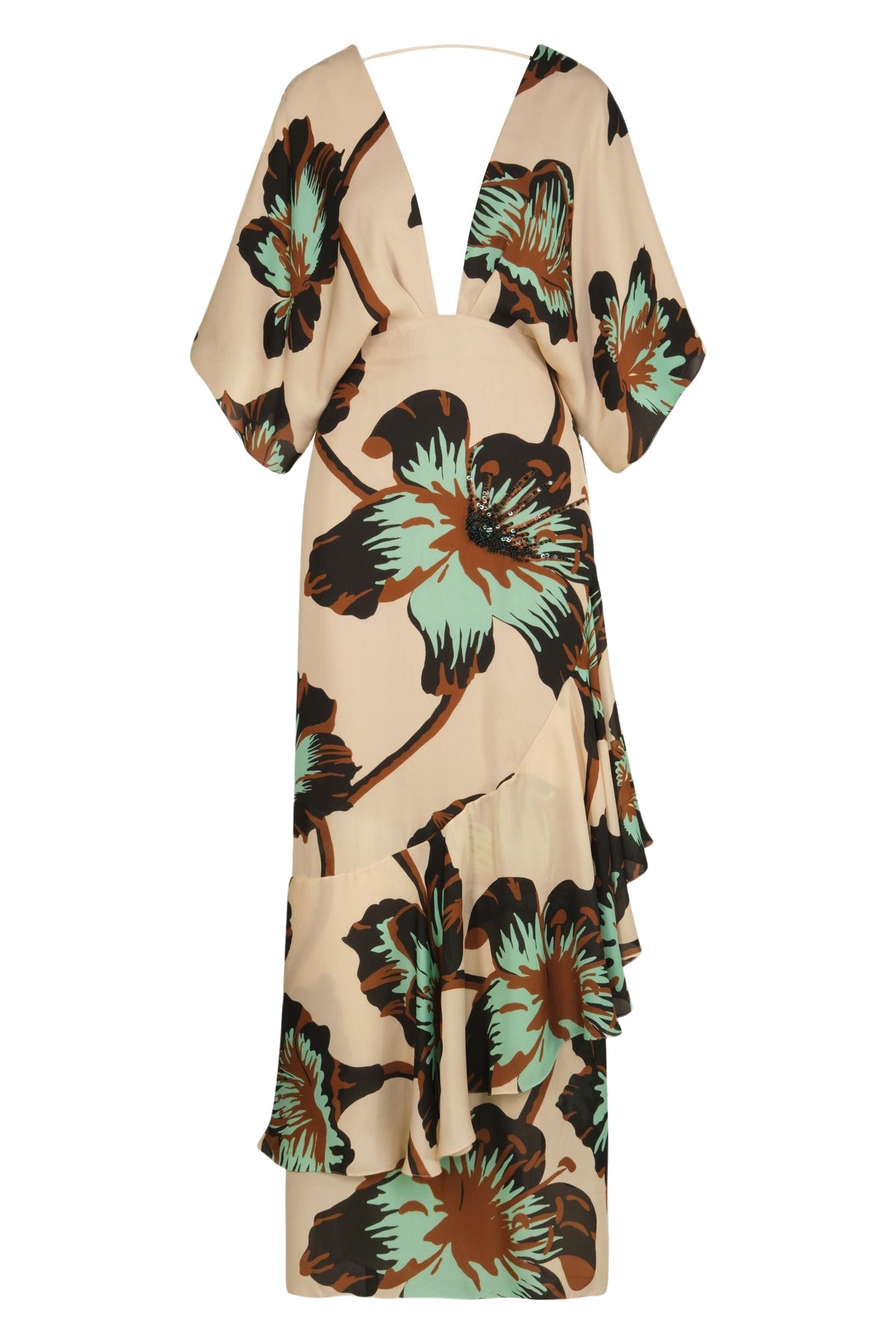 Tesoro Escondido silk dress - Green