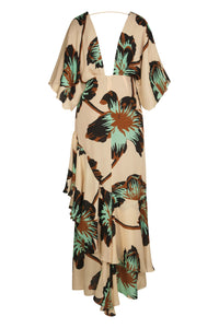 Tesoro Escondido silk dress - Green