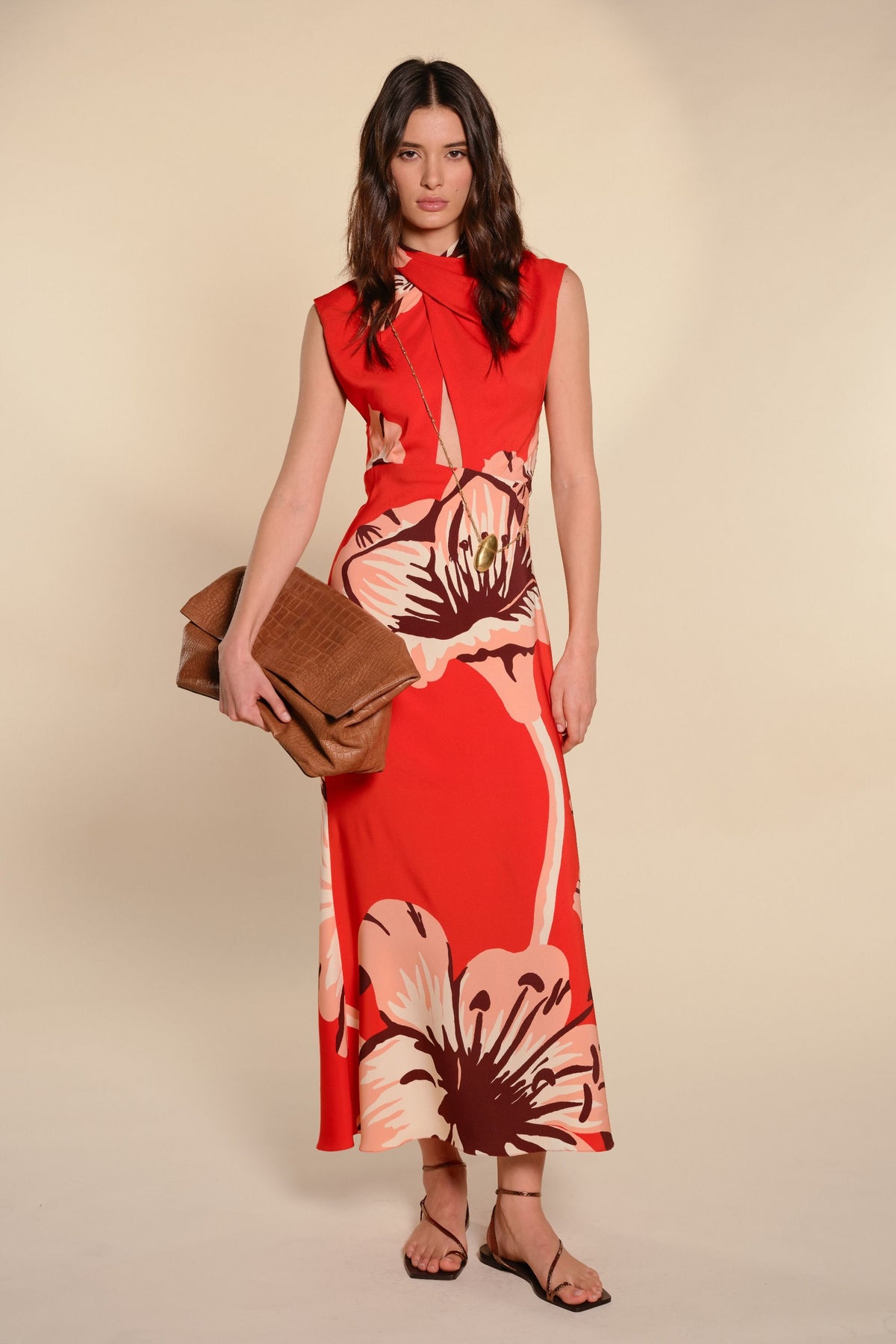 Al Son De Las Astromelias Dress - Red