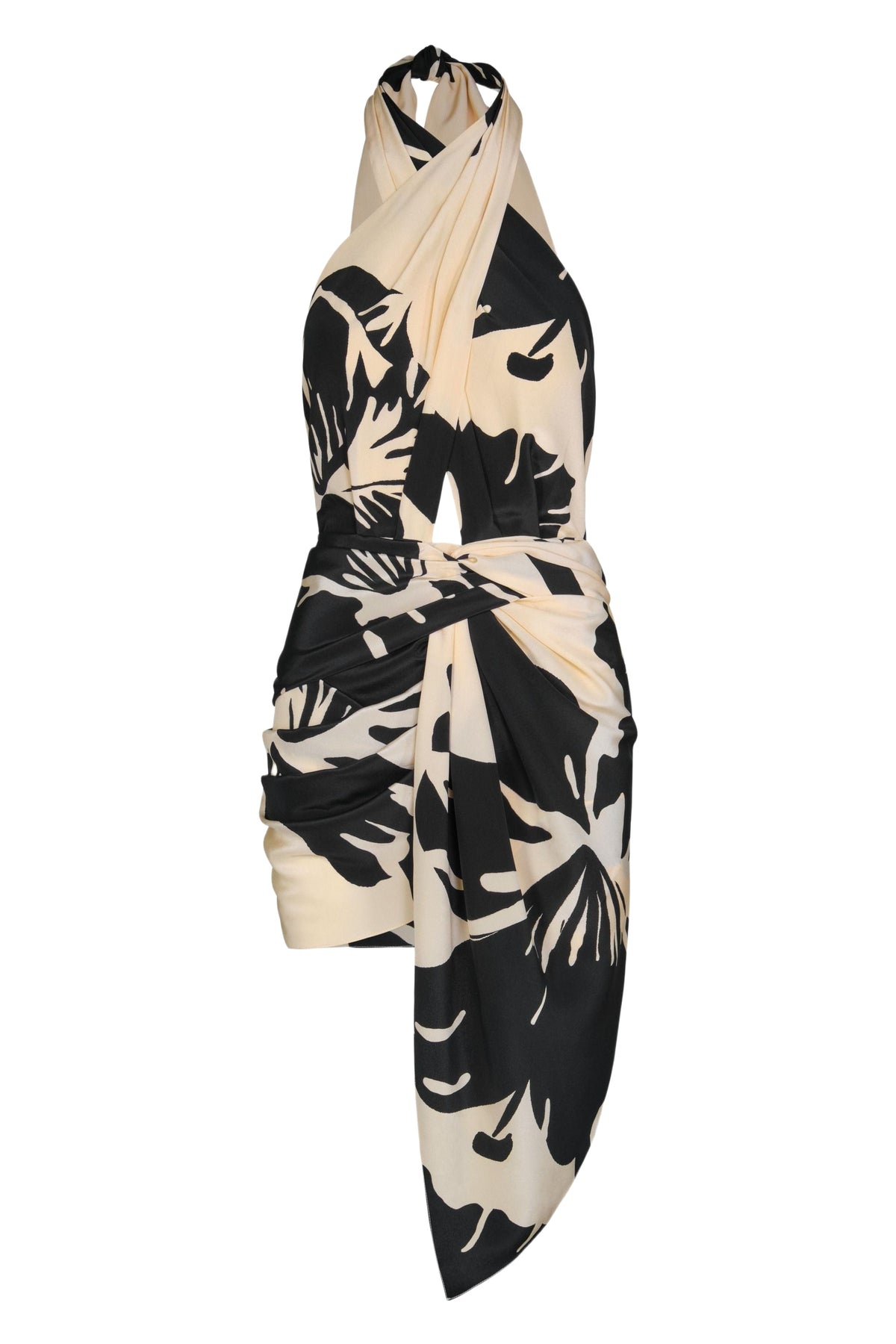 Robe Oriental Dreams en soie - Noir