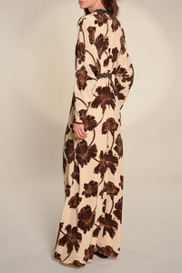 Adoracion Continua silk dress - Brown