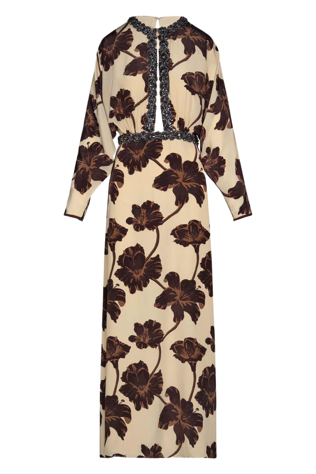 Adoracion Continua silk dress - Brown
