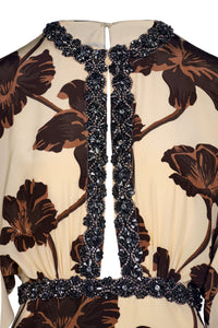 Adoracion Continua silk dress - Brown
