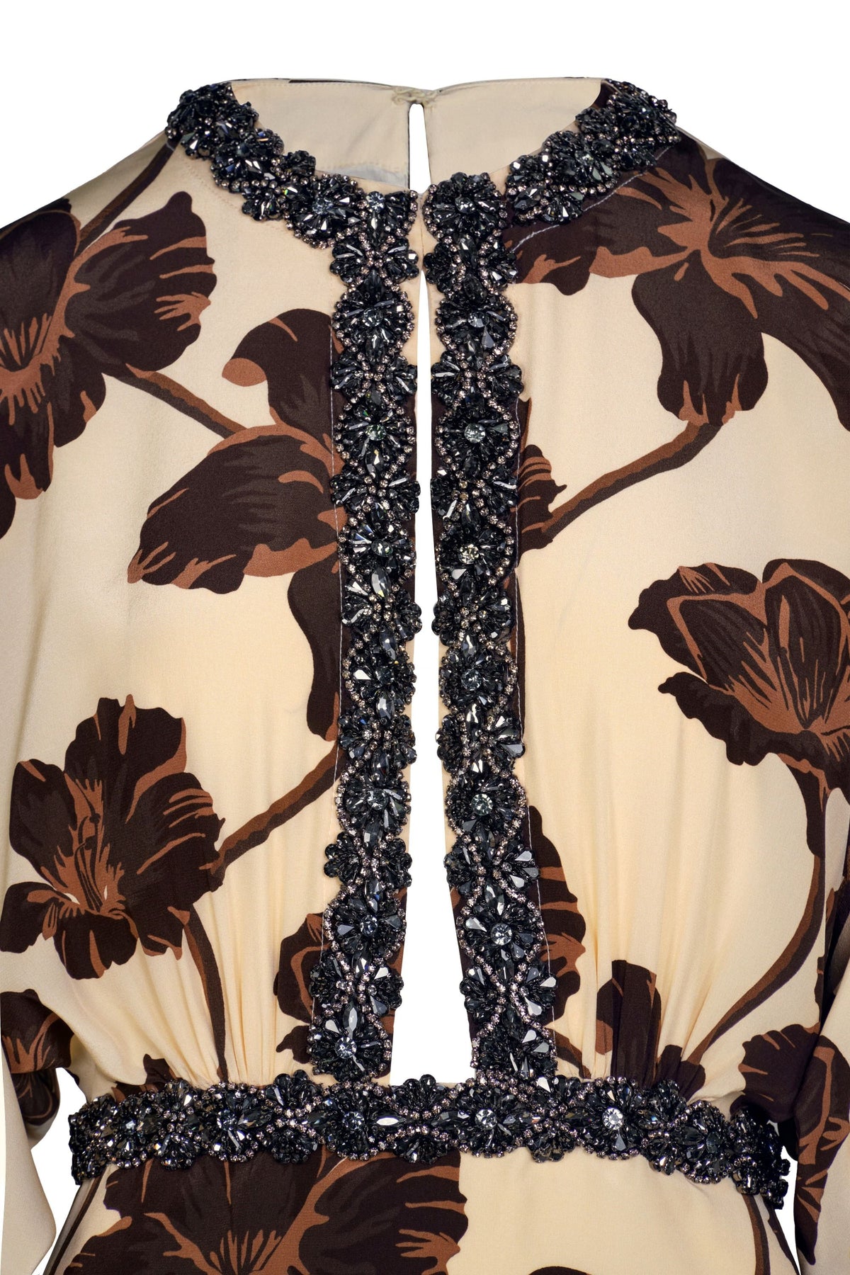 Adoracion Continua silk dress - Brown