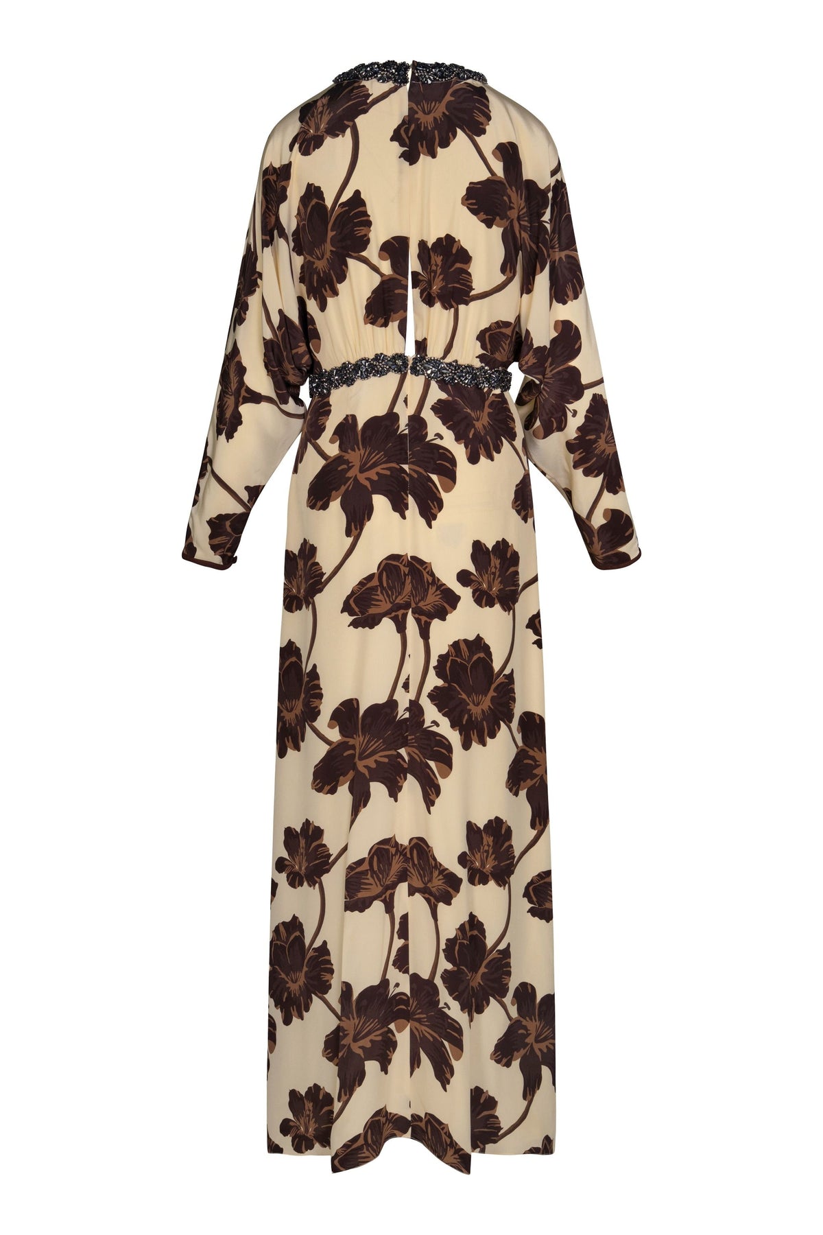 Adoracion Continua silk dress - Brown