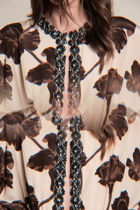 Adoracion Continua silk dress - Brown