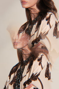 Adoracion Continua silk dress - Brown