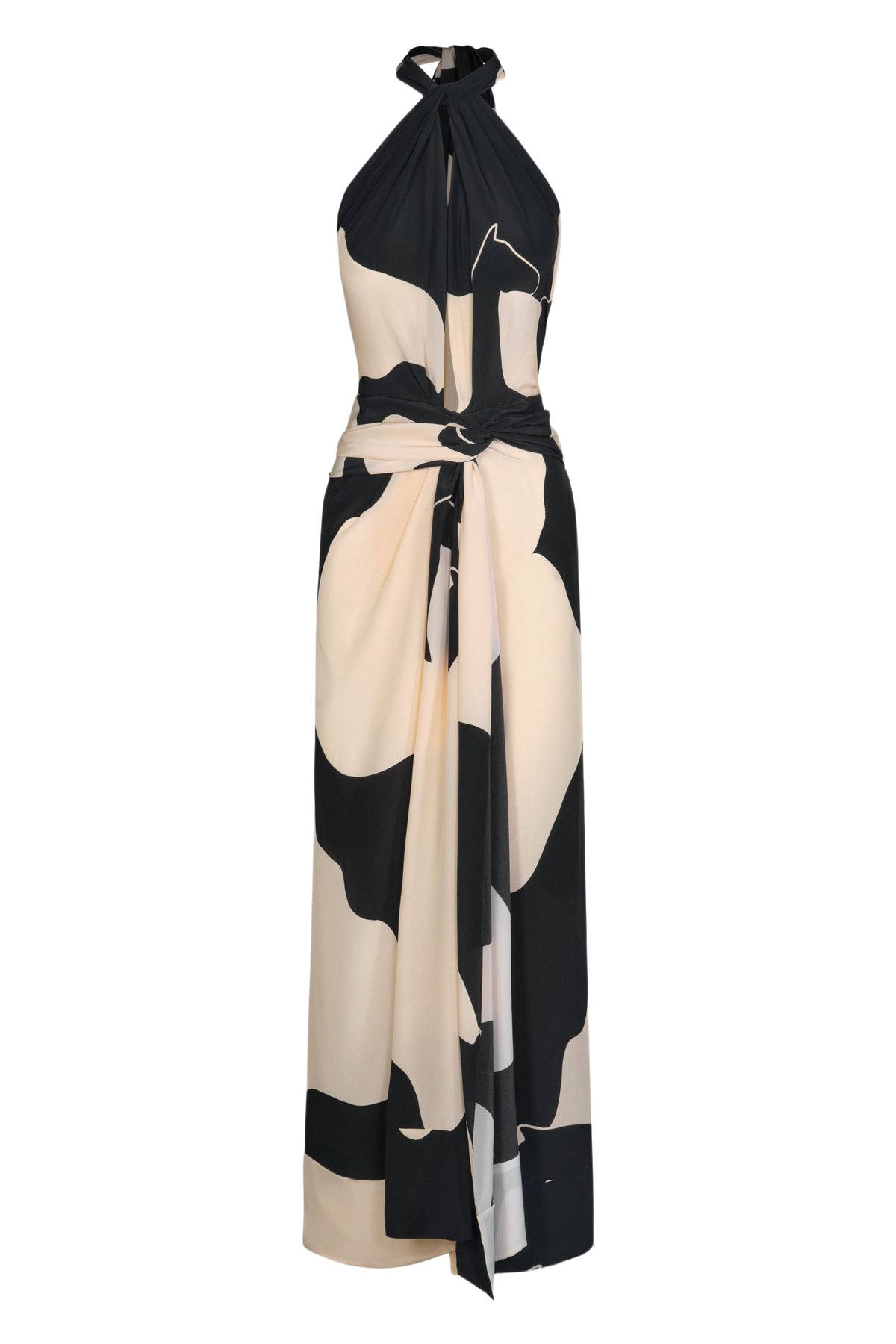 Robe Shadows en soie - Noir