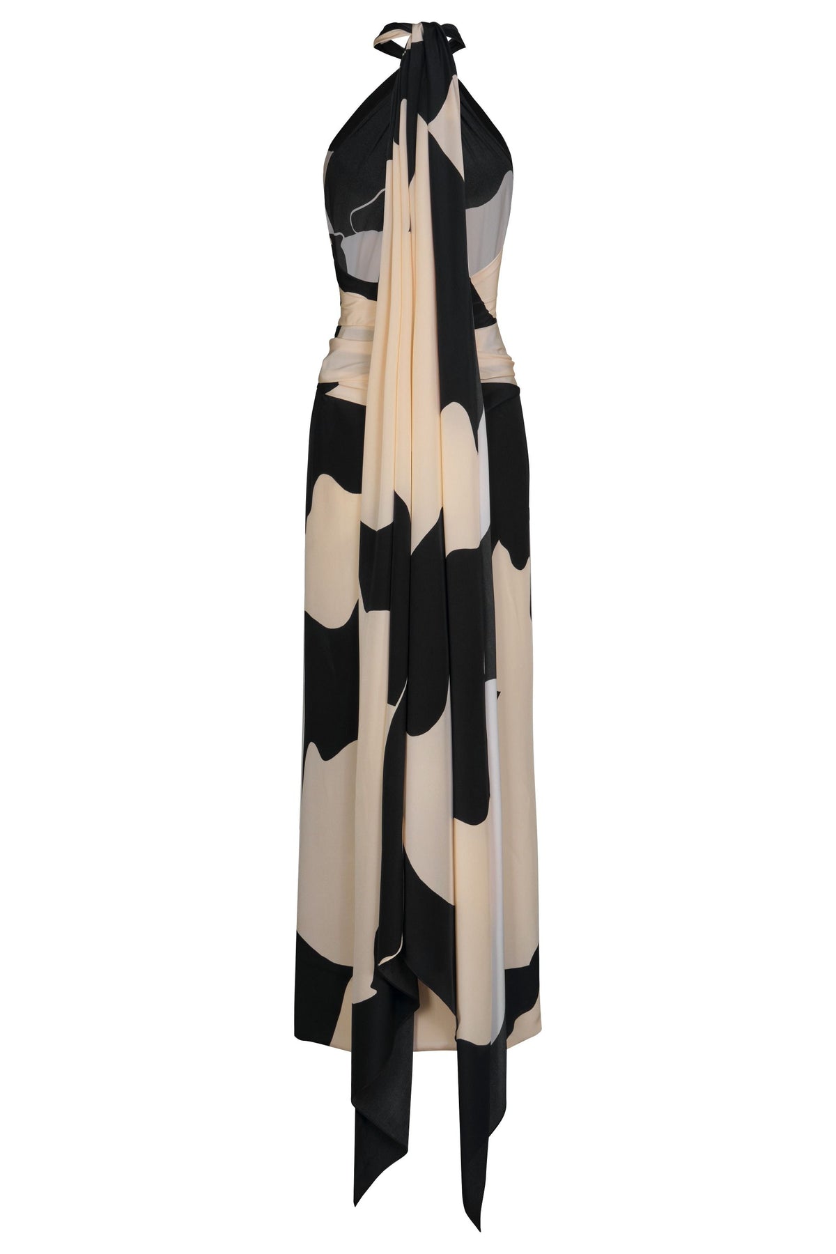 Robe Shadows en soie - Noir