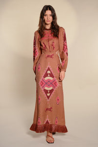 Beautiful Horizon linen dress - Camel