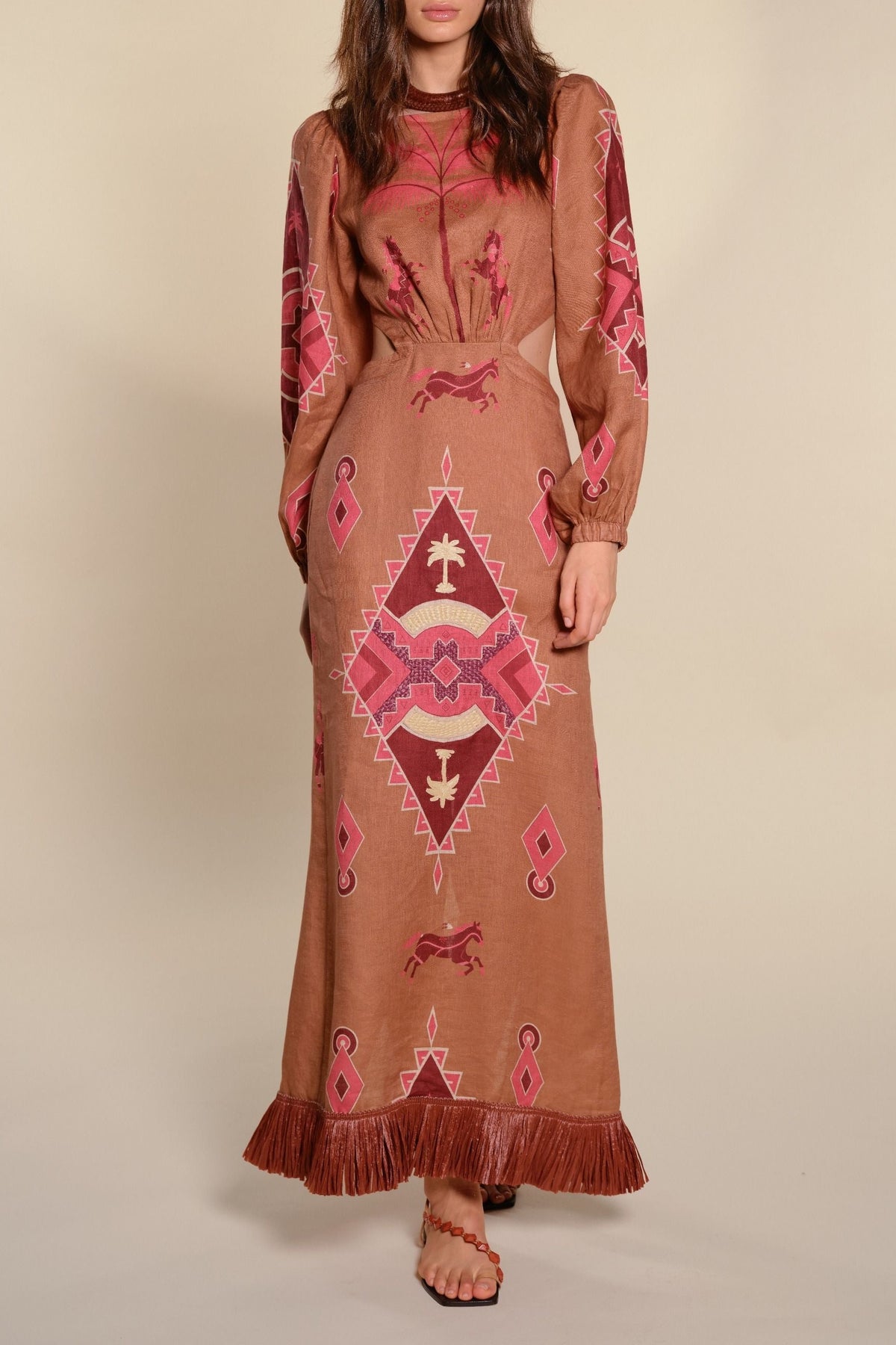 Beautiful Horizon linen dress - Camel