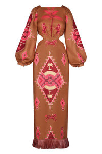 Beautiful Horizon linen dress - Camel