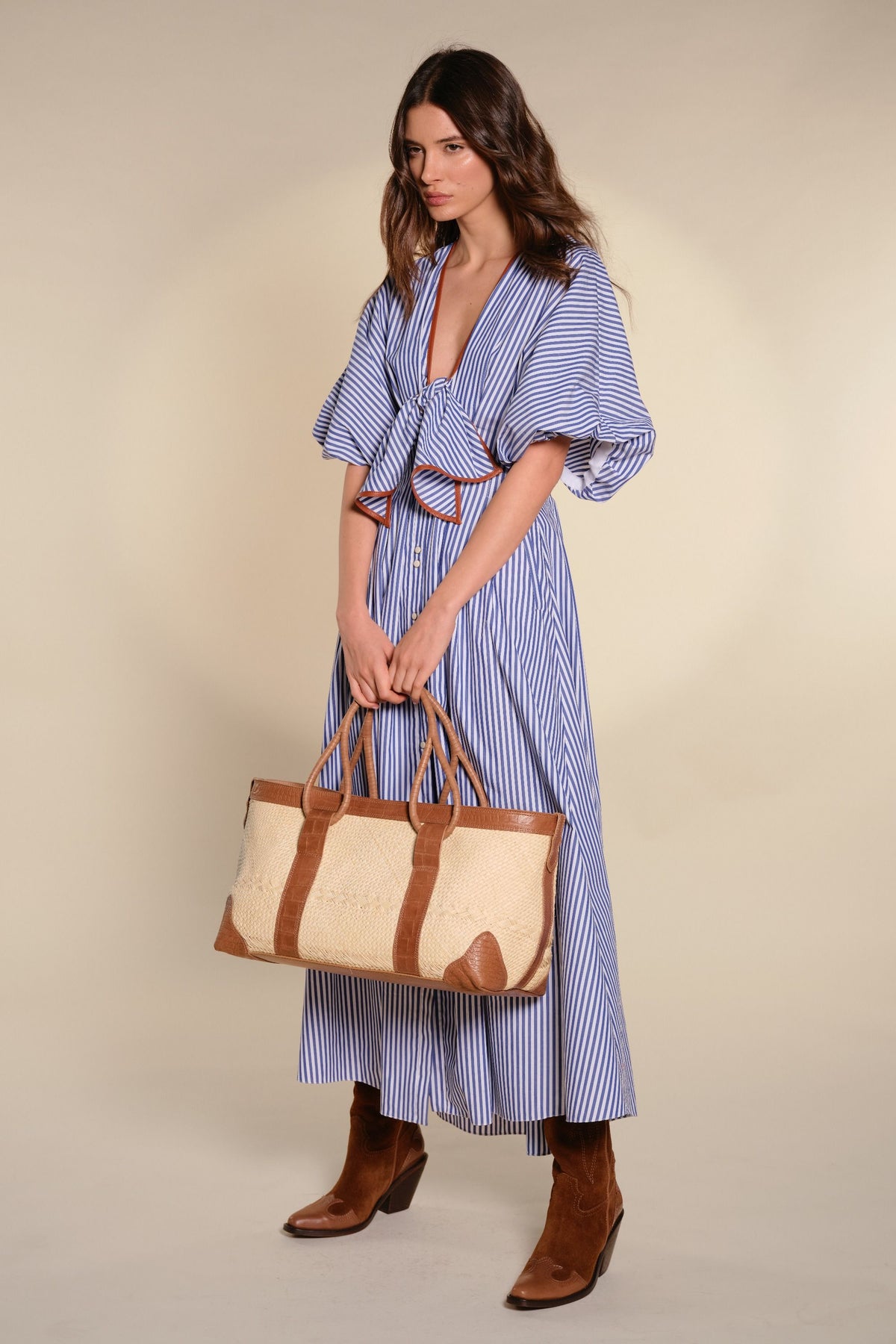Endless Spring cotton dress - Blue