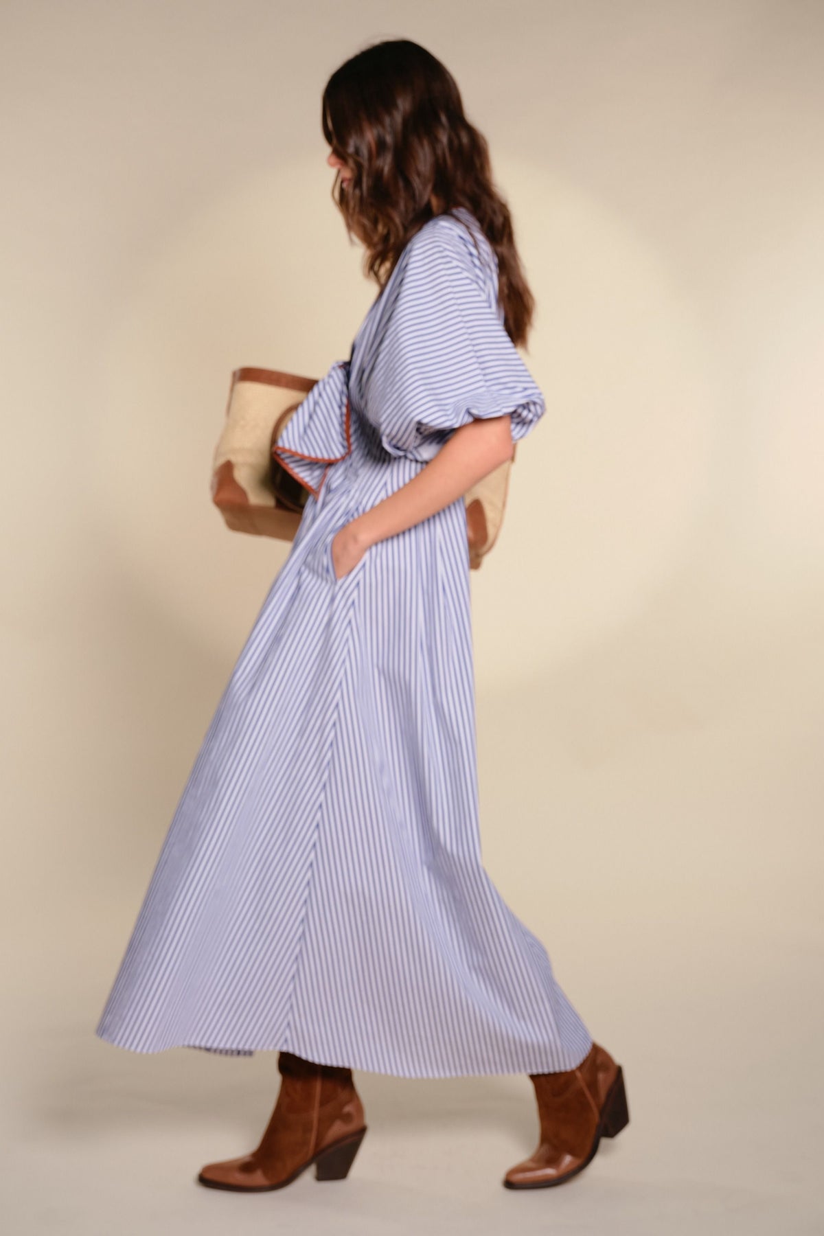 Endless Spring cotton dress - Blue