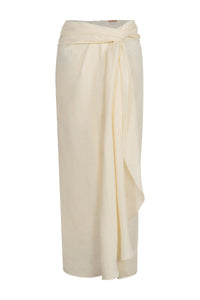 Captivation linen skirt - White