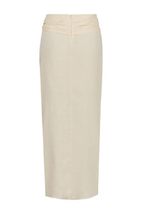 Captivation linen skirt - White