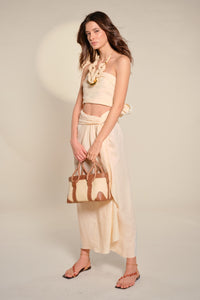 Captivation linen skirt - White