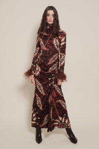 Start Point Dress - Brown