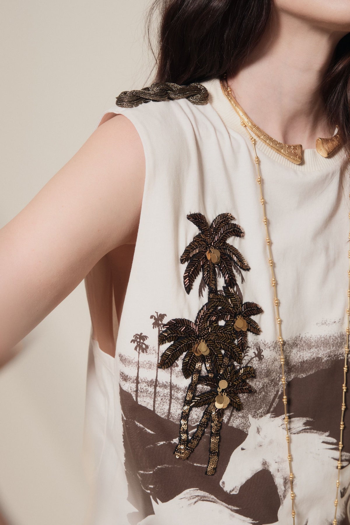 T-shirt Brave - Blanc