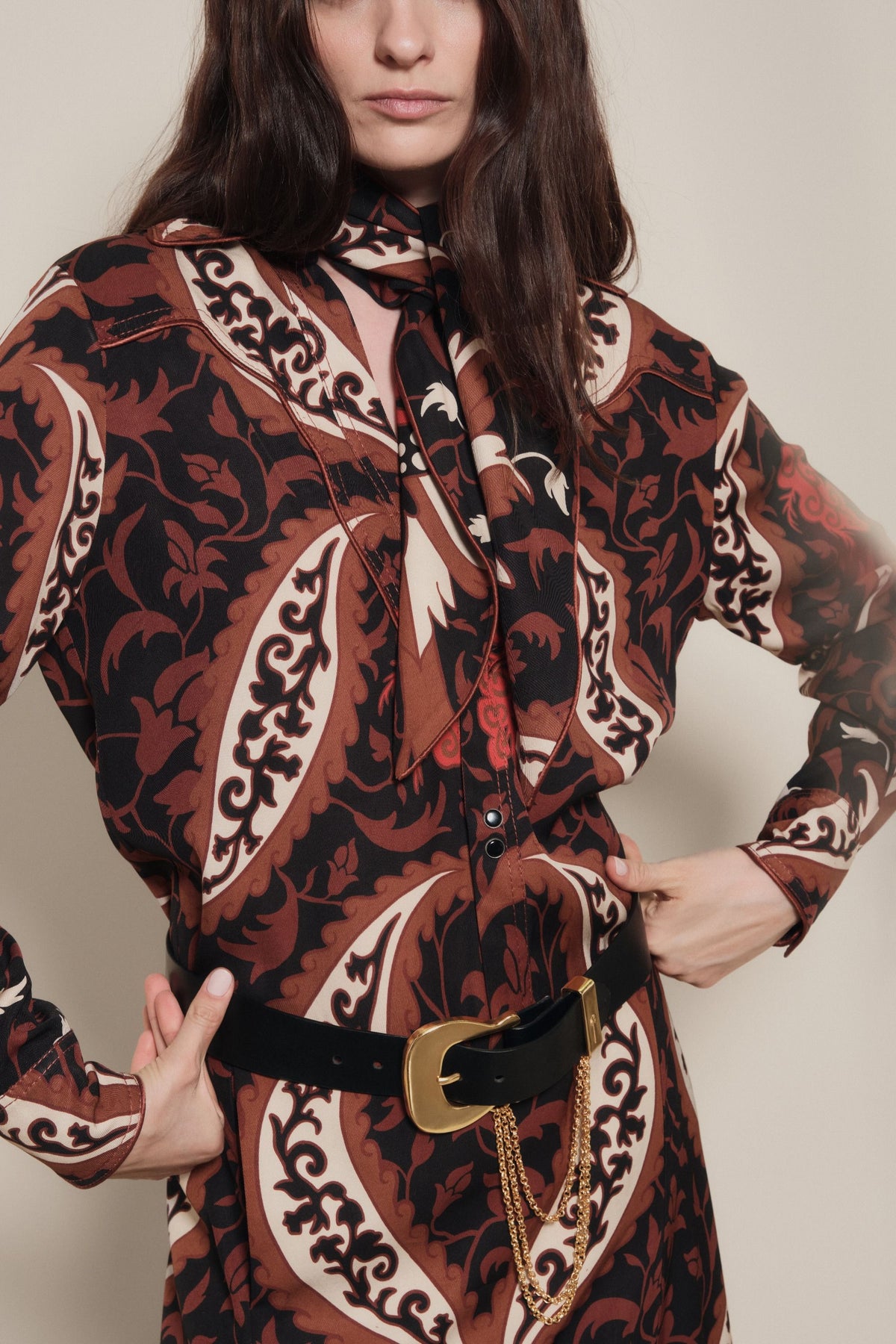 Hacia Puerto Shirt - Brown