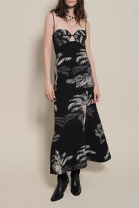 Leaves And Vines Dress - Black
