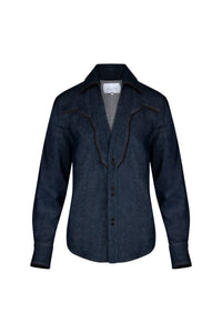 Chemise Hacia Puerto en coton - Bleu marine