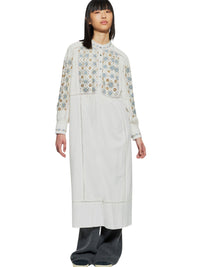 Robe longue brodée de sequins Joana - Cream