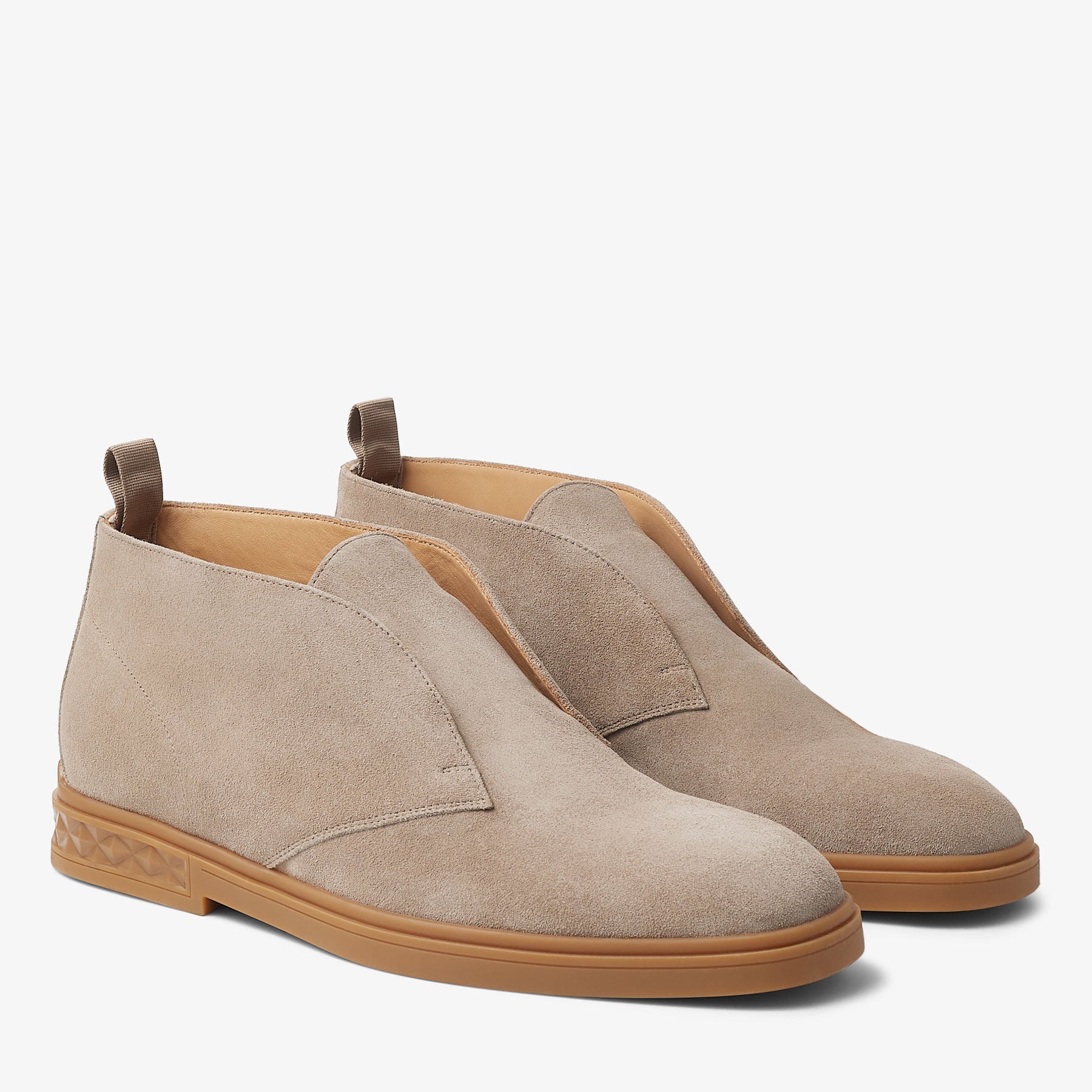 Bottines Josh safari daim-velours - Stone
