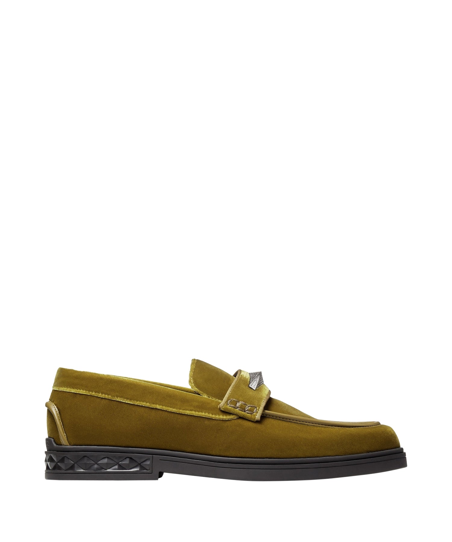 Mocassins Josh en velours avec motif pavé Diamond - Citrine & Crystal