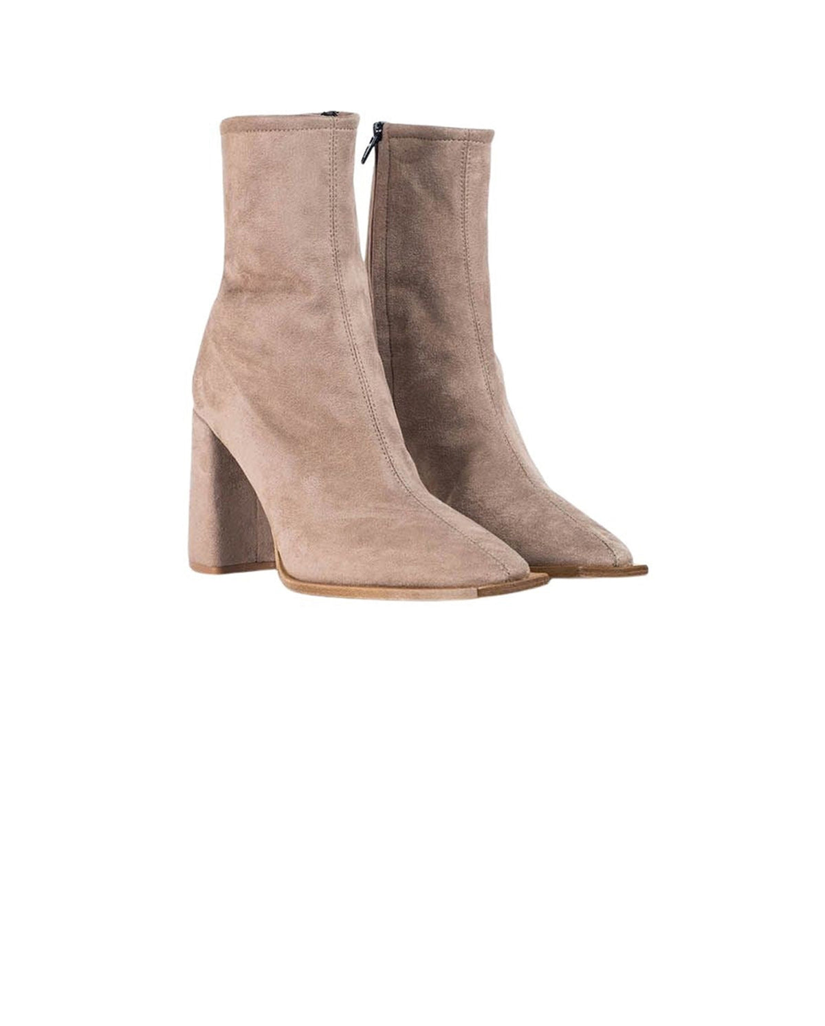 Bottines Journal en daim - Moon Grey