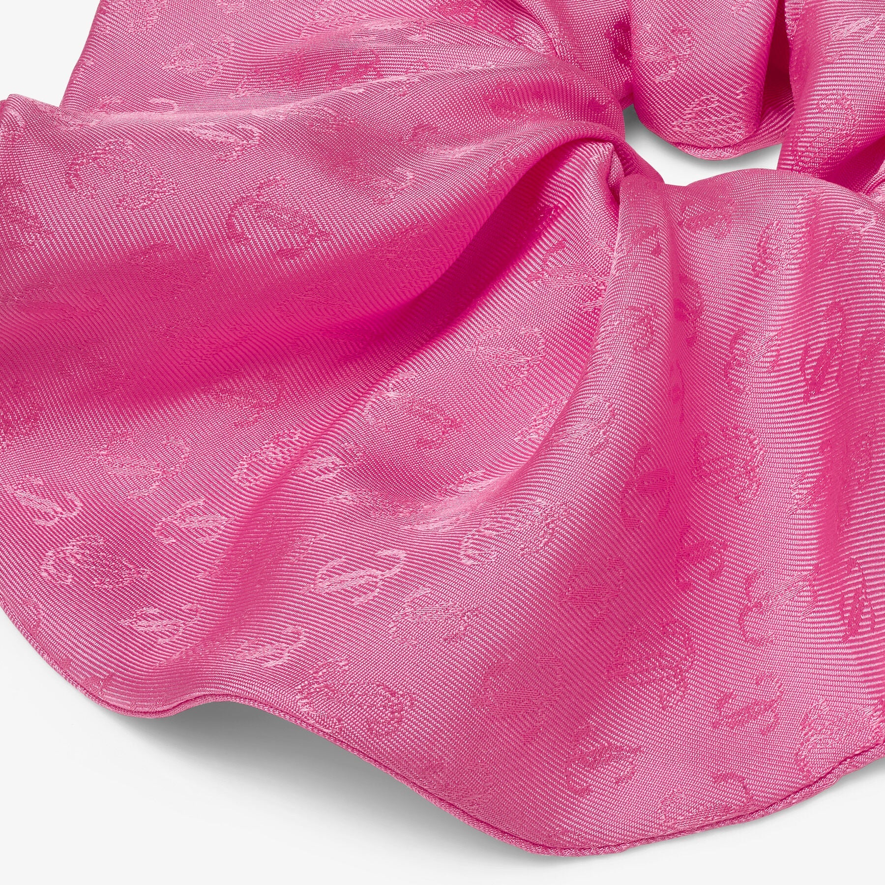 Chouchou Jovie en soie - Candy Pink