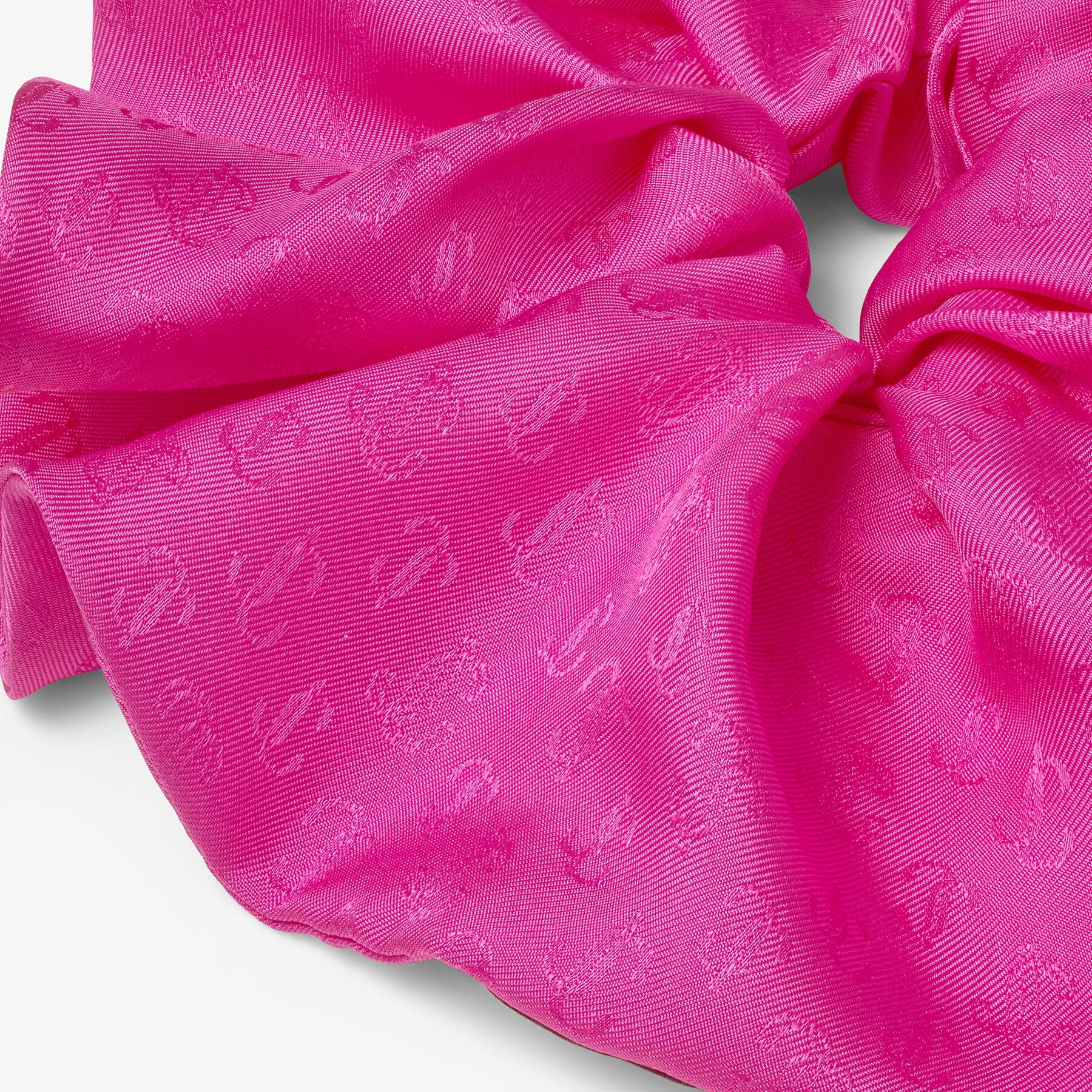 Chouchou Jovie en soie - Fuchsia